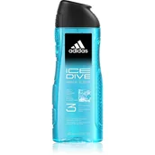 Żele pod prysznic dla mężczyzn - Adidas Ice Dive żel pod prysznic dla mężczyzn 400ml - miniaturka - grafika 1