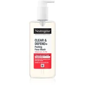 Peelingi i scruby do twarzy - Neutrogena Clear & Defend+ Peeling Face Wash Żel oczyszczający 200 ml - miniaturka - grafika 1