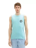Koszulki męskie - TOM TAILOR Męski 1036399 Tanktop, 31046 niebieski tybetański kamień, XL, 31046 – niebieski kamień tybetański, XL - miniaturka - grafika 1