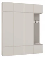 Szafy - Garderoba HAGA IV 3Sz1W Kaszmir Beż 3X Szafa + Wieszak Do Przedpokoju Topeshop - miniaturka - grafika 1