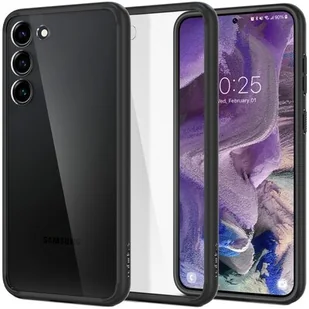 Spigen Etui Ultra Hybrid do Samsung Galaxy S23+ Przezroczysto-Czarny - Etui i futerały do telefonów - miniaturka - grafika 1
