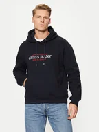 Bluzy męskie - Guess Jeans Bluza M4YQ23 K9V31 Granatowy Regular Fit - miniaturka - grafika 1