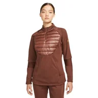 Bluzy damskie - Bluza Nike NK TF Pad Academy Drill Top WW W DC9166 (kolor Brązowy, rozmiar M) - miniaturka - grafika 1
