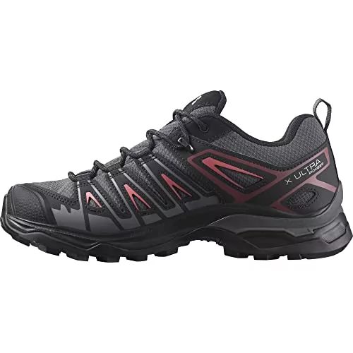 Salomon Damskie buty trekkingowe X Ultra Pioneer Gore-tex, Magnet Black Tea Rose, 38 2/3 EU