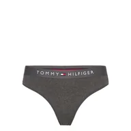 Majtki damskie - TOMMY HILFIGER STRINGI MAJTKI DAMSKIE THONG (EXT SIZES) GRAFITOWE r.M - miniaturka - grafika 1