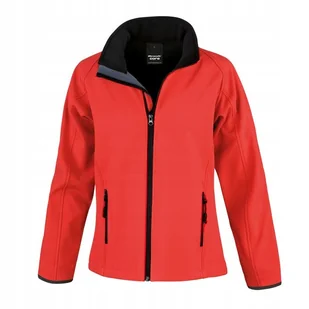 Kurtka damska Soft Shell oddychająca wiatro odporna Czerwony/Czarny r. 2XL - Kurtki damskie - miniaturka - grafika 1