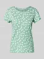 Koszulki i topy damskie - T-shirt o kroju regular fit z czystej bawełny - miniaturka - grafika 1