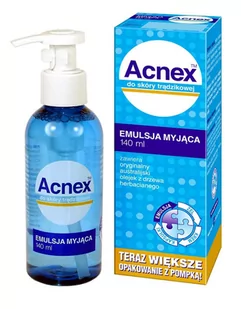 Acnex Emulsja Myjąca 140ml Z Dozownikiem Trądzik - Kosmetyki do mycia twarzy - miniaturka - grafika 1