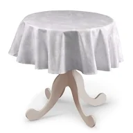 Obrusy i serwetki - Dekoria Obrus okrągły biały 135 cm Damasco 415-613-00 - miniaturka - grafika 1