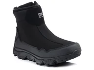 Botki męskie - Buty zimowe męskie śniegowce ocieplane czarne za kostkę DK 2462-43 - miniaturka - grafika 1