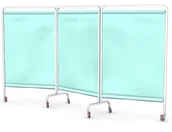 Meble i wyposażenie gabinetów medycznych - Ztm Tech-med PJ-03ST MAT parawan lekarski 170x210cm z ekranami zmywalnymi w ramie stalowej PJ-03ST 3x70 (MAT) (PJ3-03-ST(ZP_)-70) - miniaturka - grafika 1