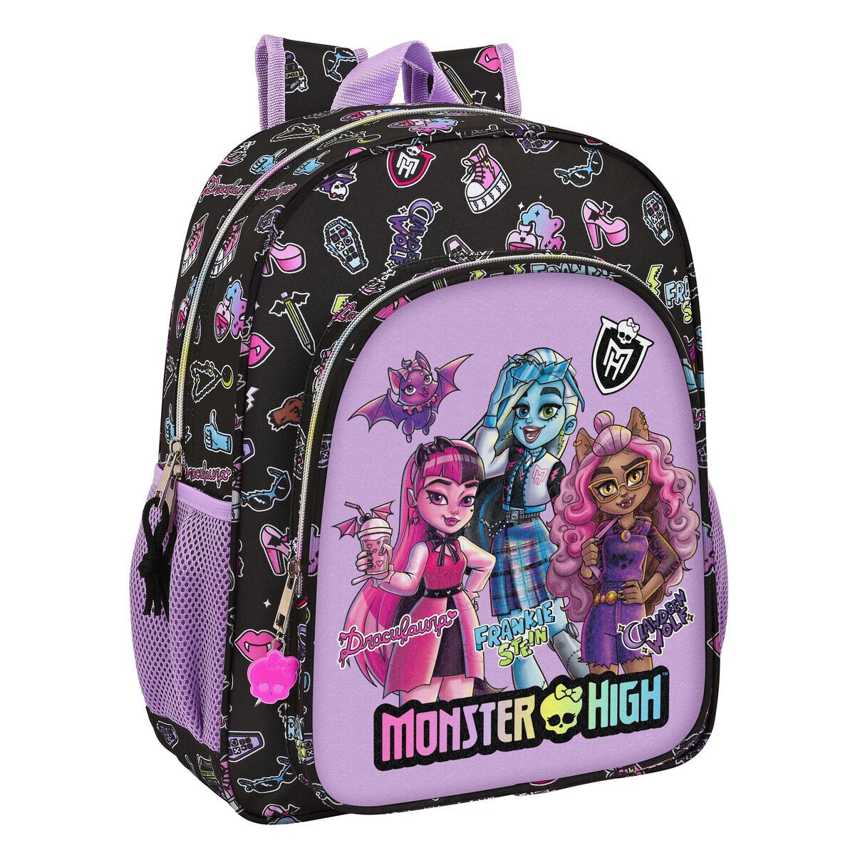 Plecak szkolny Monster High Creep Black 32 X 38 X 12 cm