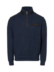 Bugatti Męski sweter Mężczyźni Bawełna niebieski jednolity, M - Swetry męskie - miniaturka - grafika 1