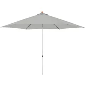 Parasole ogrodowe - Parasol ogrodowy MY ZONE jasnoszary - śr. 300 cm - miniaturka - grafika 1