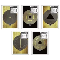 Zeszyty szkolne - Zeszyt A5/60K kratka Gold Rush brokat (10szt) - Ziemia Obiecana - miniaturka - grafika 1