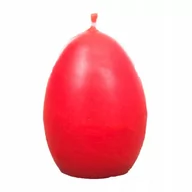 Świece - Świeca z wosku pszczelego jajko gładkie czerwone - miniaturka - grafika 1