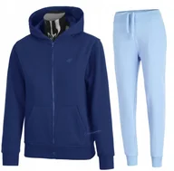 Spodnie sportowe damskie - 4F DAMSKI DRES BAWEĹNA KOMPLET BLUZA SPODNIE / rozm XL - miniaturka - grafika 1
