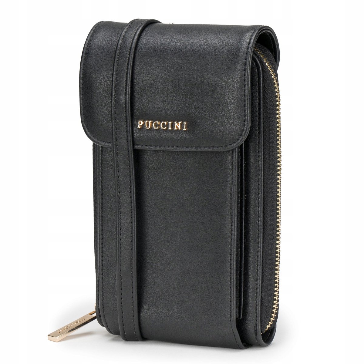 Torebka Damska Na Telefon Mini Mała Crossbody Czarna PUCCINI BML060T-1