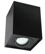 Oprawy, klosze i abażury - Oprawa Sufitowa 96x96 GU10 Czarna - miniaturka - grafika 1