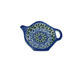 Ceramiczna podstawka na herbatę Ceramika Bolesławiec - Świeczniki - miniaturka - grafika 1