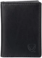 Etui na dokumenty i karty - Mały kompaktowy portfel na karty kredytowe z dodatkowym wyciąganym albumem (Czarny, Carbon) - miniaturka - grafika 1