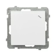 Wyłączniki światła i elektryczne - LEDart schodowy Ospel AS ŁP-3G/m/00, bez ramki, kolor biały - miniaturka - grafika 1