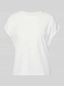 Koszulki i topy damskie - t-shirt o kroju relaxed fit z efektem podpalania model 'SMILLA' - miniaturka - grafika 1