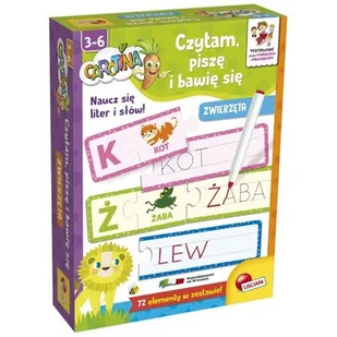 Carotina Bawię się, czytam i piszę. Zwierzęta - Gry planszowe - miniaturka - grafika 1