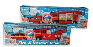 Teama TOYS Straż z drabiną + auto - Samochody i pojazdy dla dzieci - miniaturka - grafika 1
