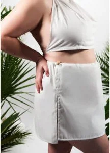 Spódnica na saunę XXL w 100% naturalna bawełna Yeye Biały XXXL - Sukienki i spódnice sportowe - miniaturka - grafika 1