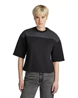 Swetry damskie - G-STAR RAW, Damski sweter Boyfriend Crew, Czarny (Dk Black D21267-c997-6484), XL - miniaturka - grafika 1