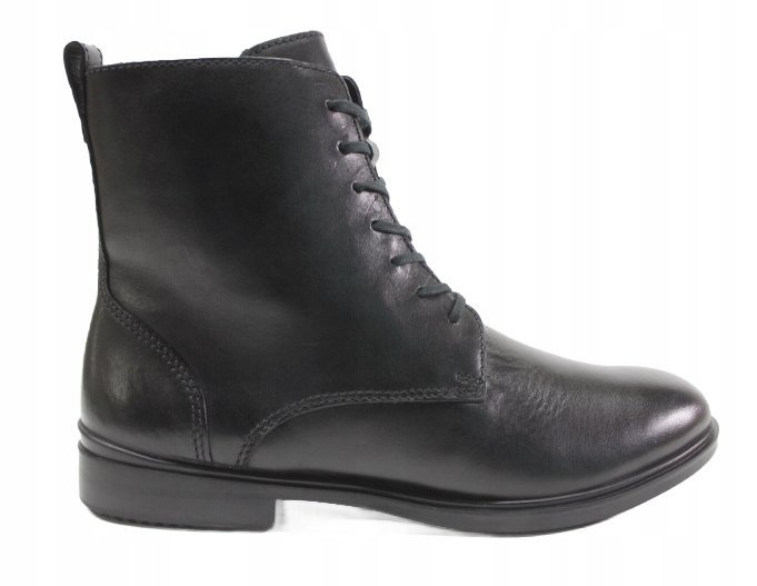 ECCO BOTKI SKÓRZANE CZARNE WYSOKIE DAMSKIE 41 6CA