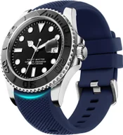 Akcesoria do smartwatchy - PASEK DO ZEGARKA Samsung Galaxy Watch/Huawei Watch NIEBIESKI SILIKON 20mm - miniaturka - grafika 1