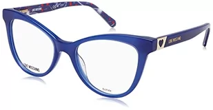 MOSCHINO LOVE MOL576 Okulary, Niebieski, 51 damskie, Blue - Okulary przeciwsłoneczne - miniaturka - grafika 1