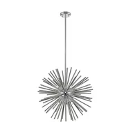 Lampy sufitowe - Zuma Line Designerska LAMPA wisząca URCHIN P0491-09F-F4AN metalowa OPRAWA gwiazda explosion soleil chrom P0491-09F-F4AN - miniaturka - grafika 1