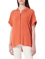Bluzki damskie - TOM TAILOR Damski Bluzka koszulowa z kieszenią na piersi 1031807, 21217 - Mango Orange, 46 - miniaturka - grafika 1