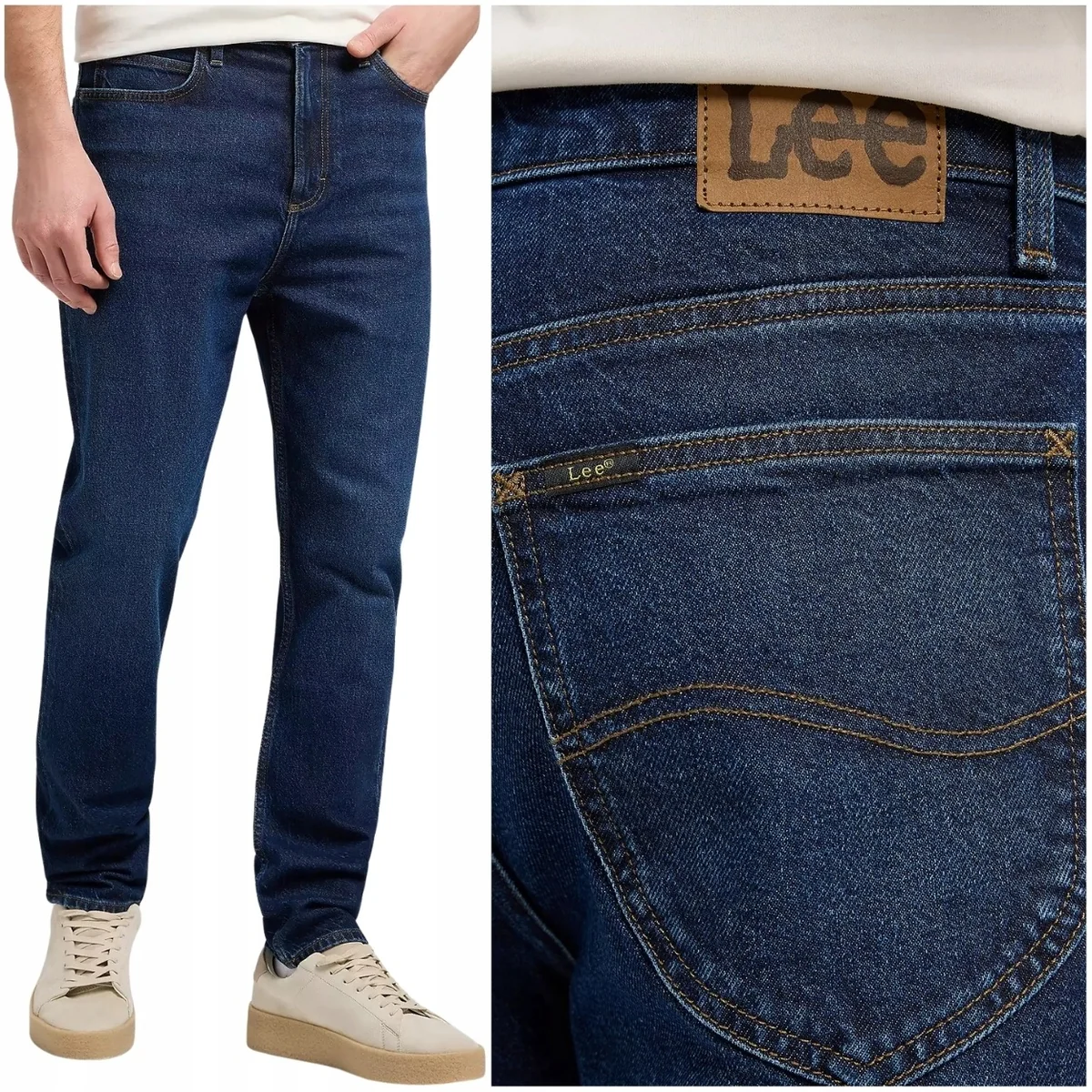 Lee Austin regular tapered Orbital klasyczne spodnie jeansowe W32 L34