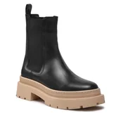 Botki damskie - Sztyblety Gino Rossi 222FW103 Czarny - miniaturka - grafika 1