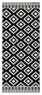 Dywany - Czarno-biały chodnik Hanse Home Gloria Ethno, 80x200 cm - miniaturka - grafika 1