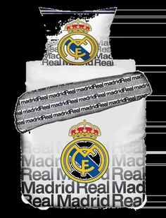 Real Madryt Komplet Pościeli Królewskich 140 X 200 Cm Bawełniany Pilka Nożna - Pościel dla dzieci - miniaturka - grafika 1