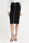 Spódnice - Patrizia Pepe spódnica kolor czarny midi ołówkowa 8G0485 A025 - miniaturka - grafika 1