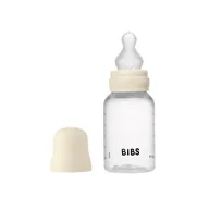 Butelki dla niemowląt - BIBS BUTELKA PLASTIC PP ze smoczkiem antykolkowym z silikonu medycznego, pojemność 150 ml, IVORY - miniaturka - grafika 1