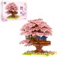 Klocki - Coil klocki konstrukcyjne zestaw kwiat wiśni domek różowy 2151 el. - miniaturka - grafika 1