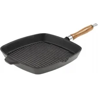 Patelnie - Kinghoff Patelnia żeliwna grillowa 26x26 KH-1108 - miniaturka - grafika 1