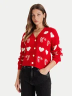 Swetry damskie - Vero Moda Kardigan Candy 10331353 Beżowy Regular Fit - miniaturka - grafika 1