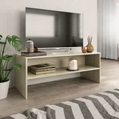 Szafki RTV - vidaXL Szafka pod TV, dąb sonoma, 100 x 40 x 40 cm, płyta wiórowa - miniaturka - grafika 1