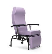 Akcesoria dla osób starszych i niepełnosprawnych - Fotel geriatryczny NORMANDIE z 4 kółkami : Kolor - Fioletowy, Rodzaj tapicerki - Skaj - miniaturka - grafika 1