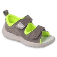 Buty dla dziewczynek - Befado obuwie dziecięce 721P006 szare - miniaturka - grafika 1