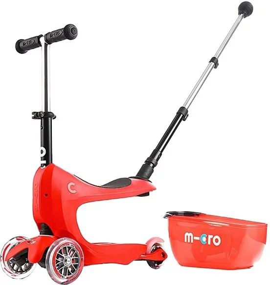 Micro Mini2go Deluxe Red czerwona jeździk+hulajnoga MMD032 572