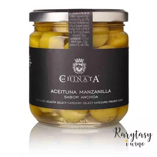 Hiszpańskie Oliwki Manzanilla w Zalewie z Anchovies "Aceituna Manzanilla Sabor Anchoa" La Chinata - Pasztet i przetwory mięsne - miniaturka - grafika 1
